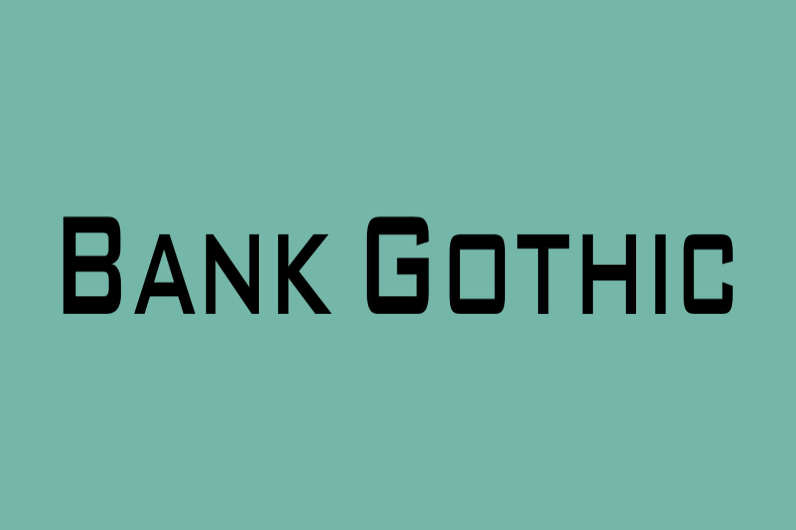 bank gothic font free download photoshop