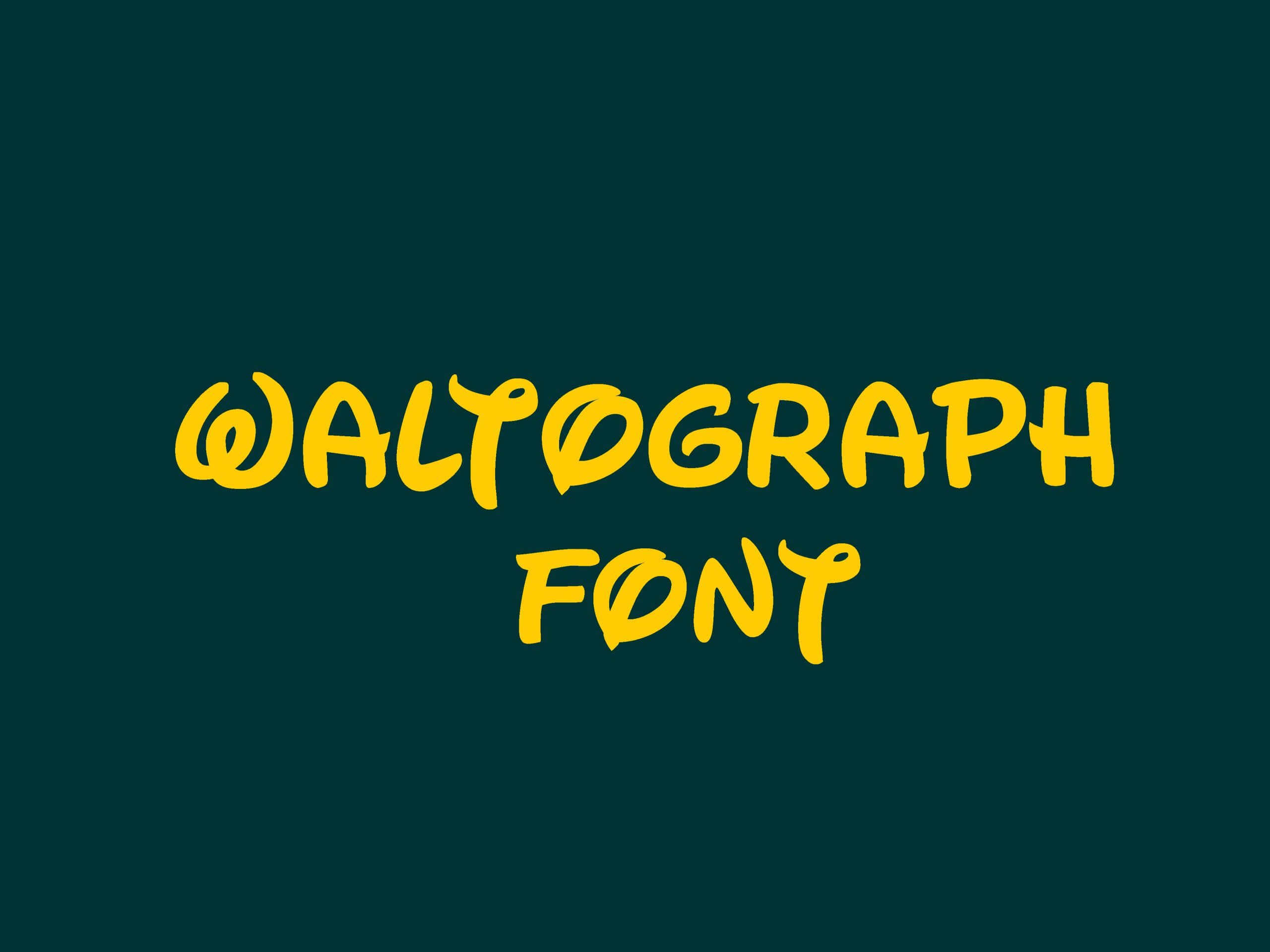 download font waltograph