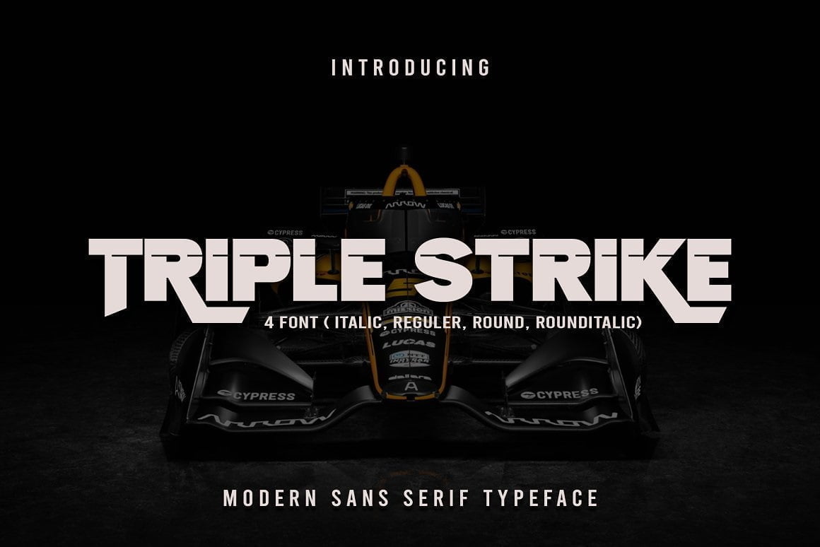 TripleStrike Font - Download Free Fonts