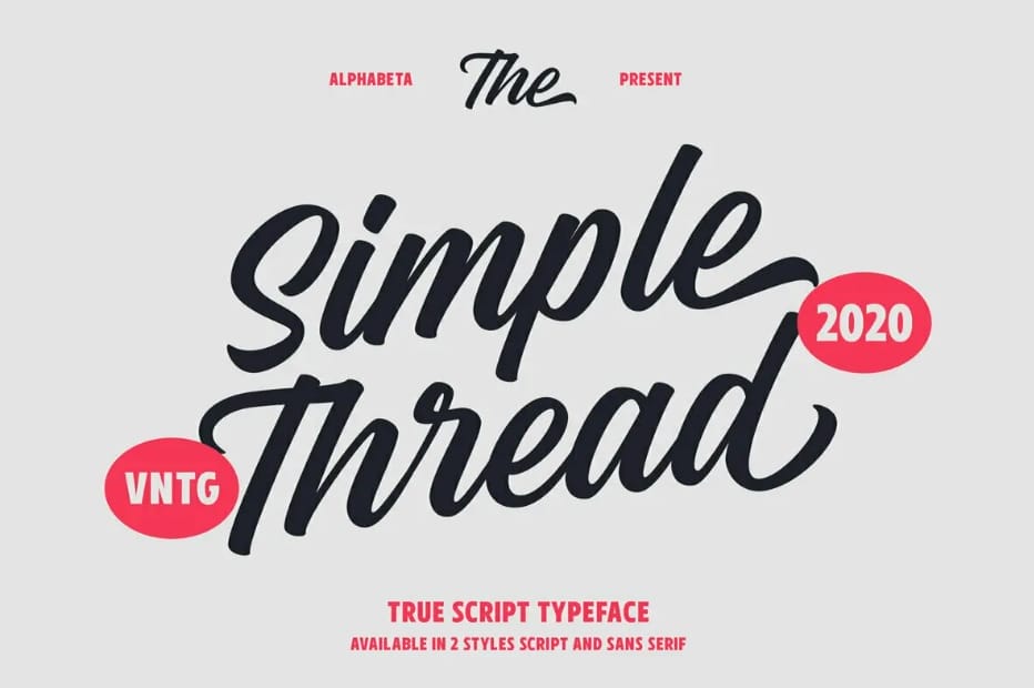 Simple Thread Font - Download Free Fonts