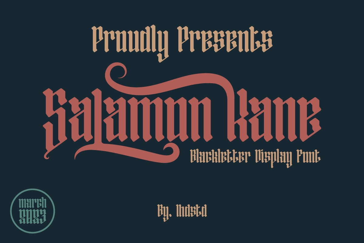 Salamon Kane Font - Download Free Fonts