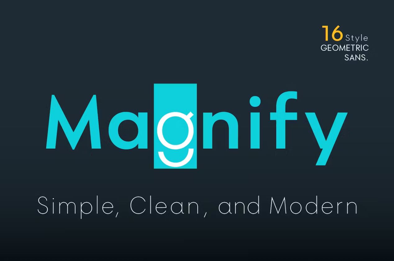Magnify Font Family Download Free Fonts