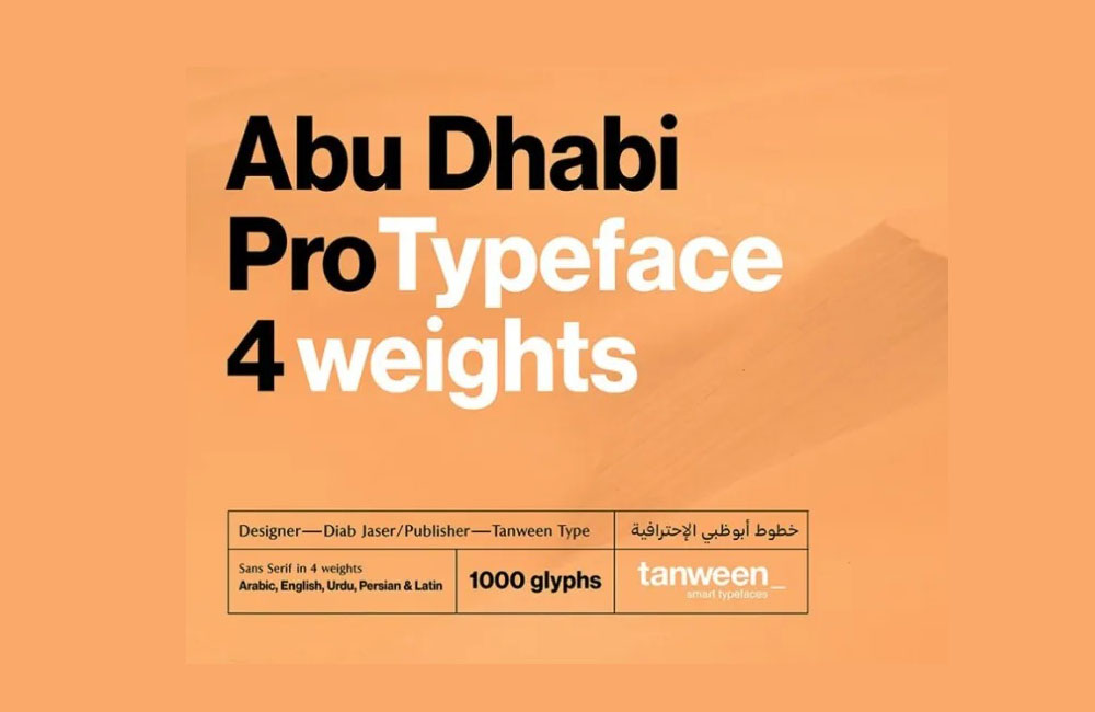 Abu Dhabi Pro Font Download Free Fonts
