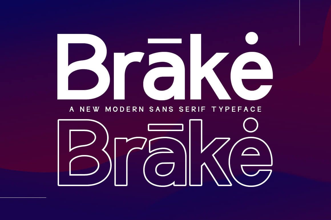 Brākė Font Download Free Fonts