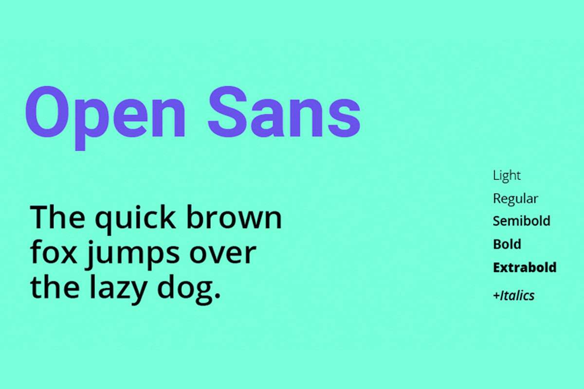 Open Sans Font Family Download Free Fonts
